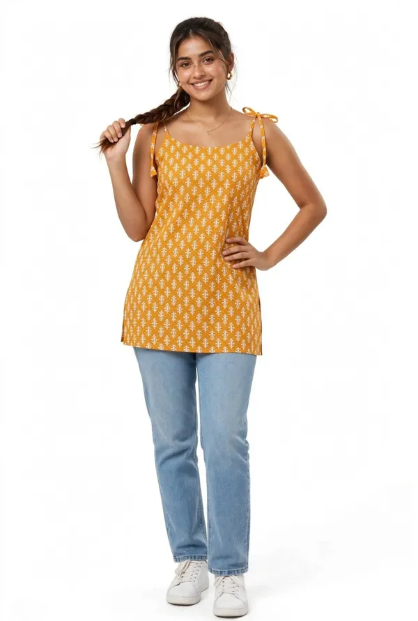 Orange_Printed_Tie_Strap_Top_for_Women