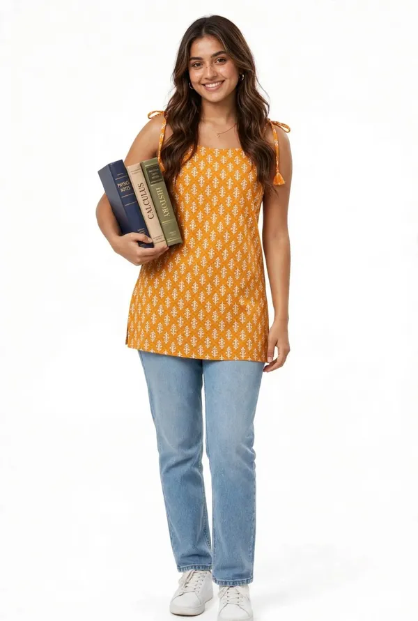 Orange_Printed_Tie_Strap_Top_for_Women