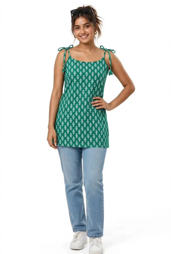Green_Cotten_40\40_Kurti_For_Women