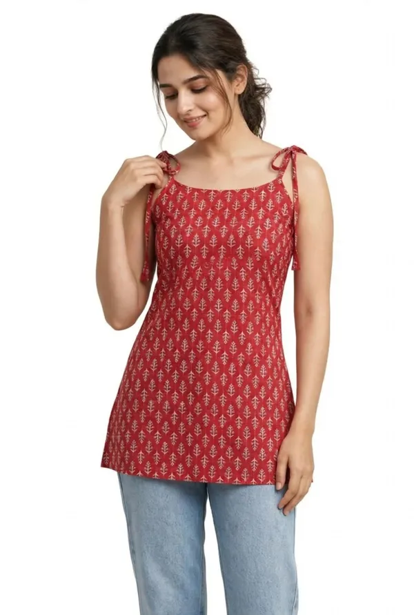 Red_Cotten_40\40_Kurti_For_Women