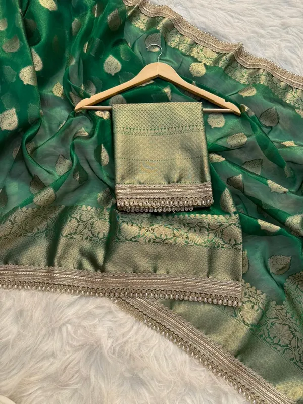 Dyable_Tissue_Buta_Saree_Green