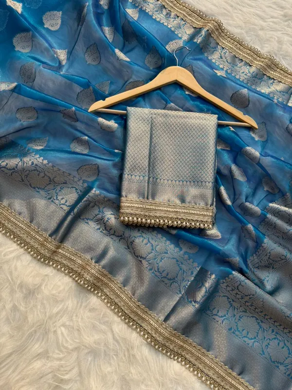 Dyable_Tissue_Buta_Saree_Blue