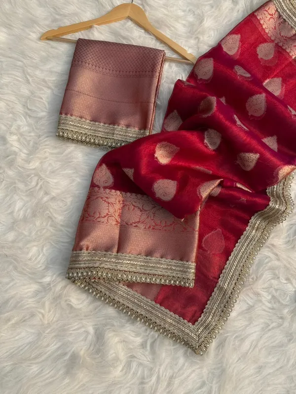 Dyable_Tissue_Buta_Saree_Red