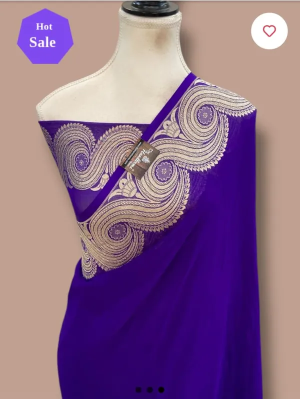 New_Arviel_Banarasi_Soft_Dybal_Warm_Silk_Saree_Lightweight_Designer_Saree_With_Gold_Zari_Border_Purple