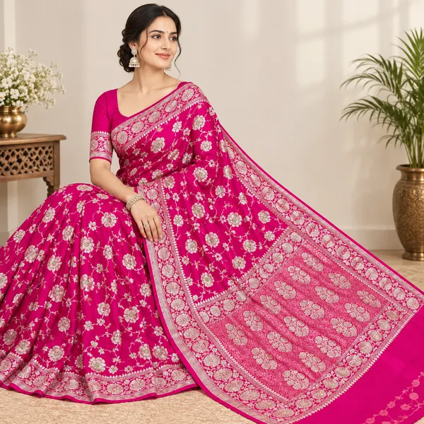 Katan_Silk_Zari_Jaal_Saree