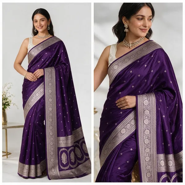 Premium_Mashru_Katan_Silk_Saree_Rich_Zari_Weaving_Traditional_Saree_Purple