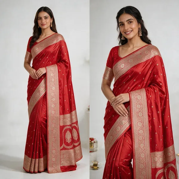Premium_Mashru_Katan_Silk_Saree_Rich_Zari_Weaving_Traditional_Saree_Red