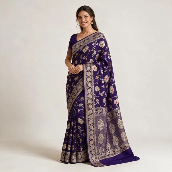 Katan_Silk_Zari_Jaal_Saree_Blue