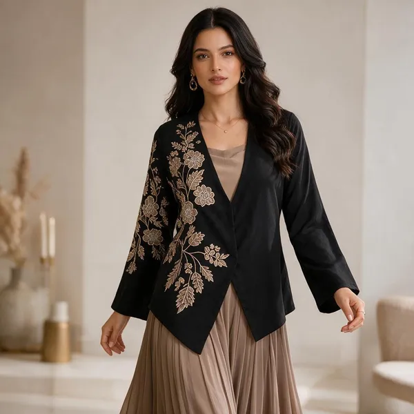 Luxury_Black_Floral_Embroidered_Banana_Crepe_Jacket