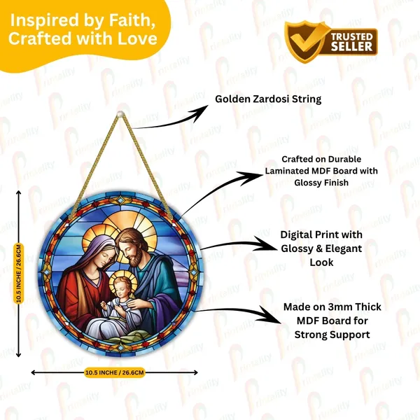 MDF_Religious_Holy_Family_Wall_Hanging