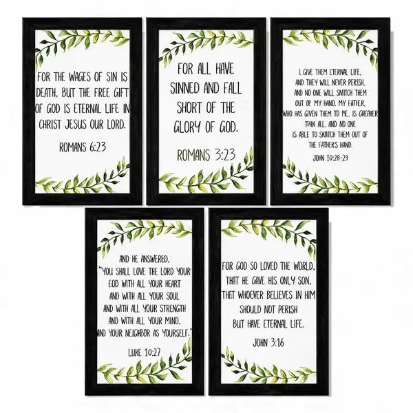 Artificial_Wood_Botanical_Christian_Scripture_Framed_Wall_Art_Set_Of_5