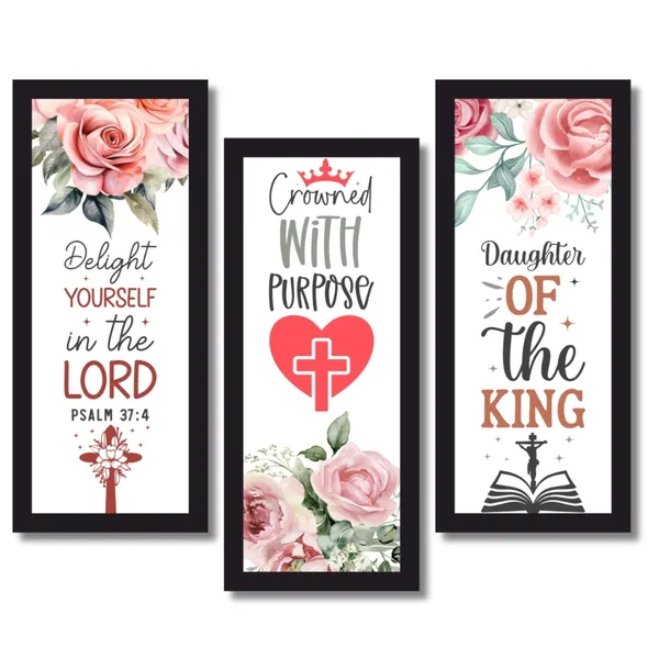 Black_Christian_Floral_Quote_Wall_Art_Frame_Set_Of_3