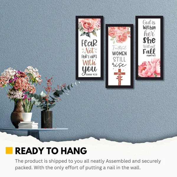 Black_Inspirational_Floral_Quote_Framed_Wall_Art_Set
