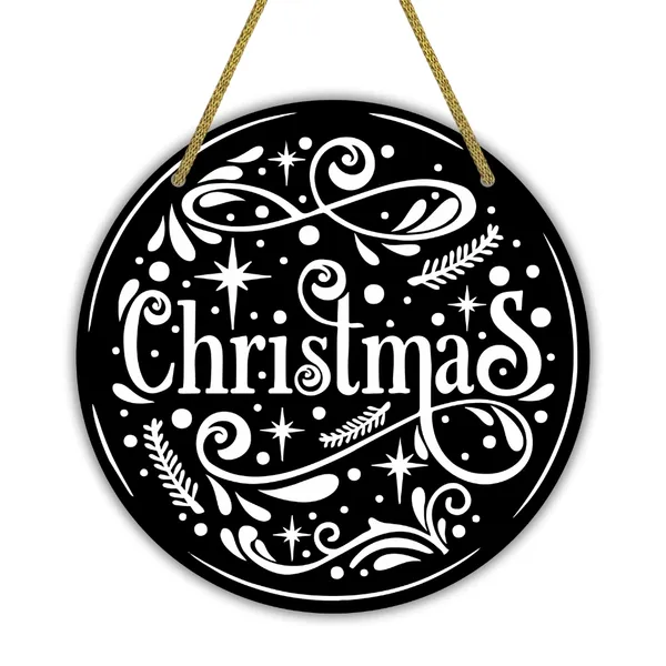 MDF_Christmas_Typography_Round_Hanging_Wall_Decor