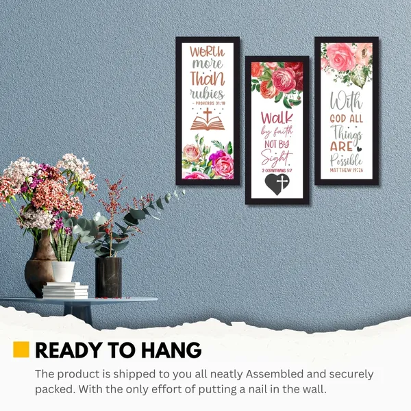 Paper_Religious_Floral_Print_Framed_Wall_Art_Set_Of_3