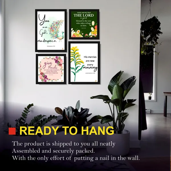 MDF_Religious_Floral_Scripture_Framed_Wall_Art_Set