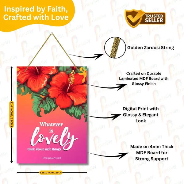 MDF_Floral_Inspirational_Wall_Hanging