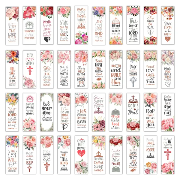 Floral_Christian_Inspirational_Bible_Verse_Bookmarks_Set