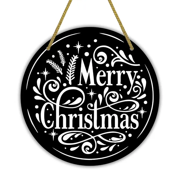 MDF_Christmas_Typography_Round_Hanging_Wall_Decor