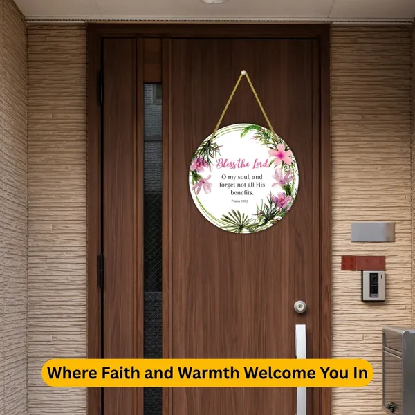 MDF_Religious_Floral_Print_Round_Wall_Hanging