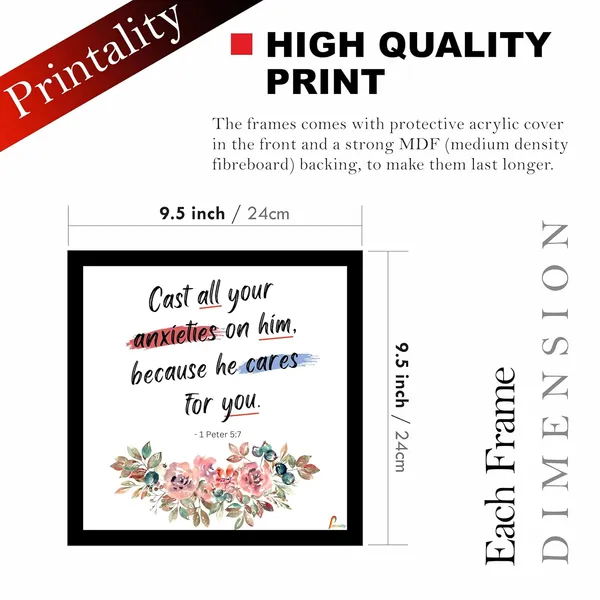 Black_MDF_Inspirational_Floral_Set_Of_4_Wall_Frames