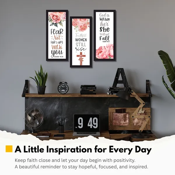 Black_Inspirational_Floral_Quote_Framed_Wall_Art_Set