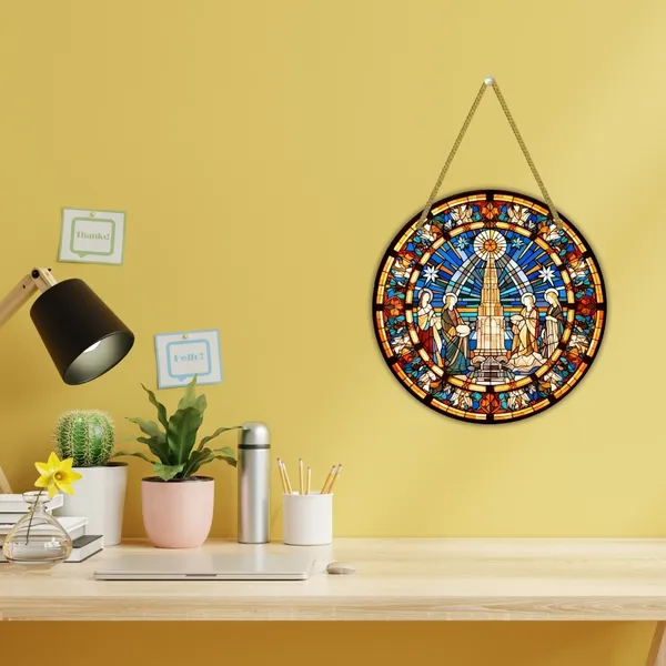 MDF_Religious_Stained_Glass_Design_Wall_Hanging