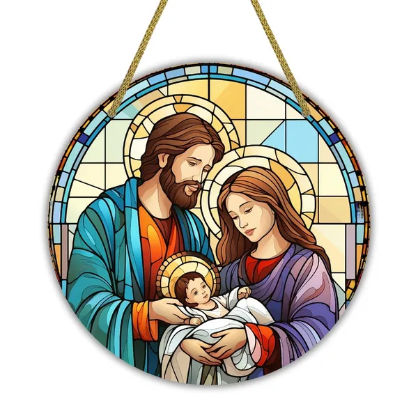 MDF_Religious_Holy_Family_Wall_Hanging