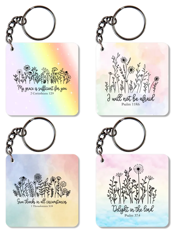 Printed_MDF_Inspirational_Quote_Key_Ring