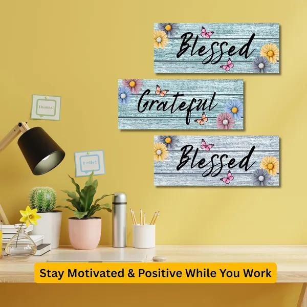 MDF_Rustic_Floral_Print_Wall_Plaque_Set
