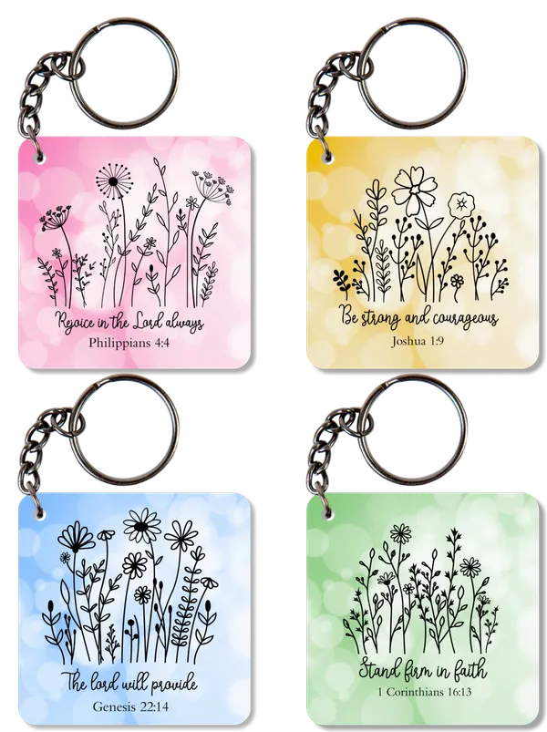 Multicolor_Laminated_MDF_Faith_Key_Ring_for_Daily_Use