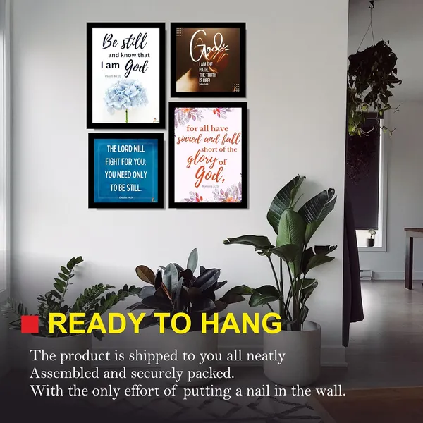 MDF_Christian_Scripture_Quote_Wall_Frames_Set_Of_4