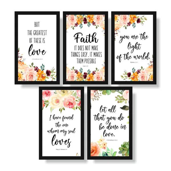 MDF_Inspirational_Floral_Quote_Wall_Art_Set