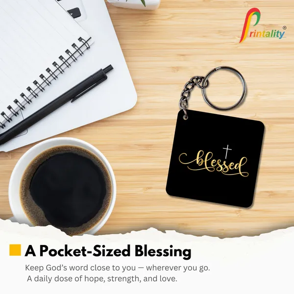 Black_MDF_Faith_Print_Keychain_for_Daily_Use