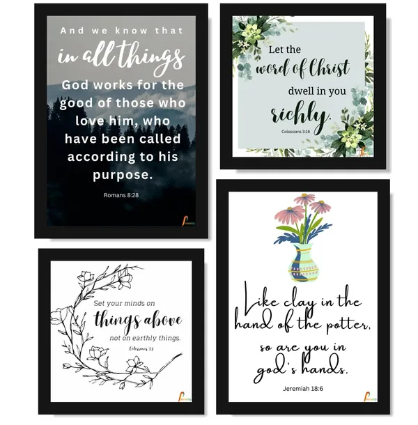 Framed_Religious_Quote_Wall_Art_Set_Of_4