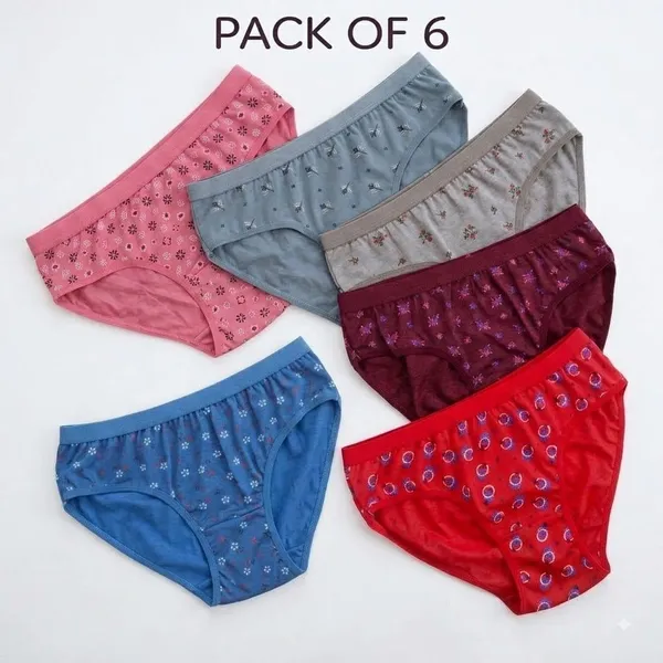 Multicolor_Printed_Briefs_Pack_Of_6_for_Women
