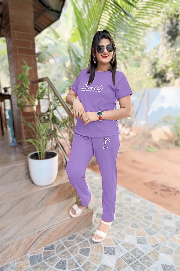 Purple_Regular_Fit_T-Shirt_And_Jogger_Co_Ord_Set_for_Women