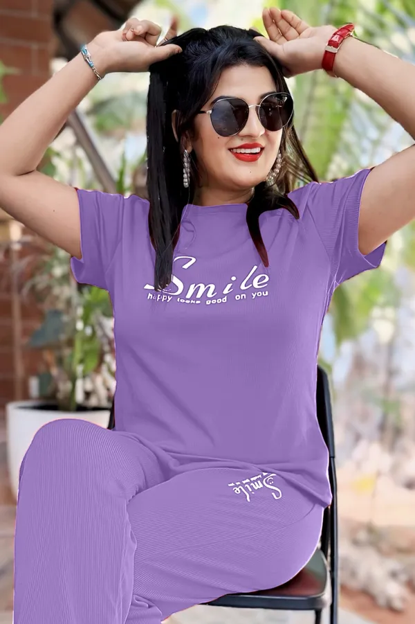Purple_Regular_Fit_T-Shirt_And_Jogger_Co_Ord_Set_for_Women