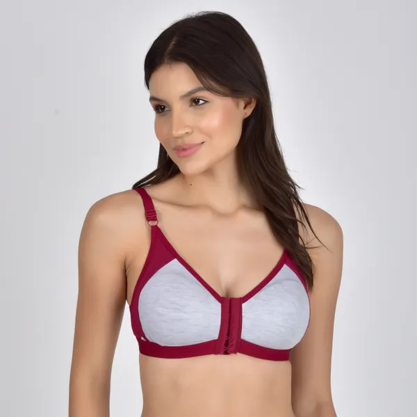 Maroon_Full_Coverage_Front-Closure_Bra_For_Women