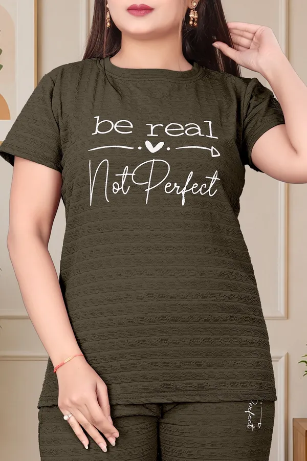 Olive_Green_Printed_T-Shirt_And_Jogger_Set_For_Women