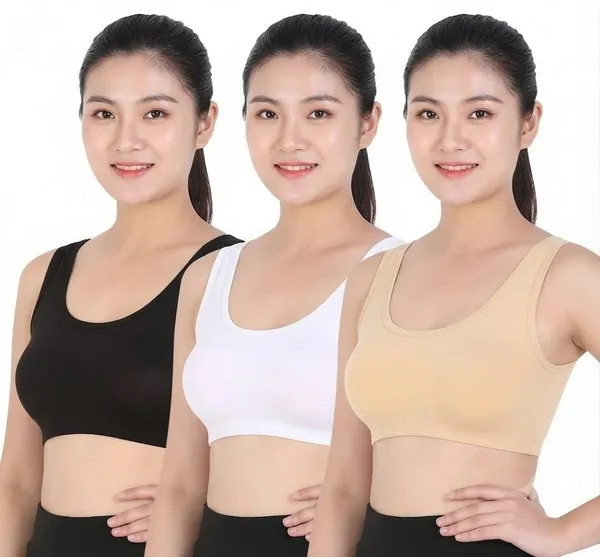Black_White_Beige_Comfort_Fit_Sports_Bra_for_Women