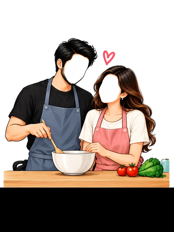 Couple_Cooking_Caricature