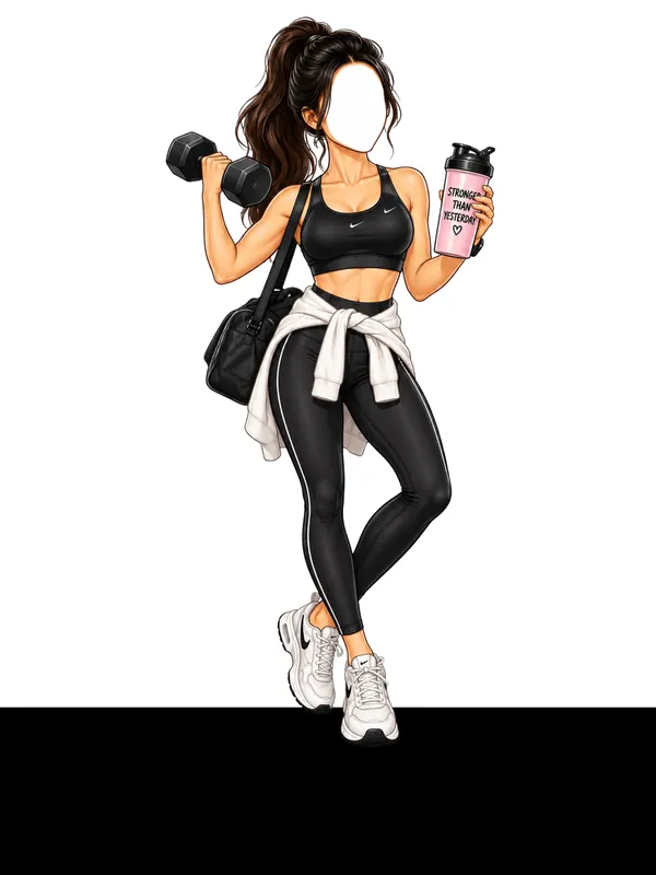 Gymlover_Female_Caricature
