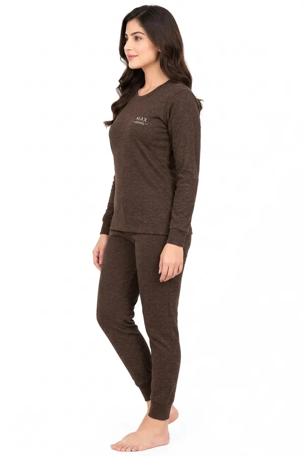 Brown_Long_Sleeve_Loungewear_Set_For_Women