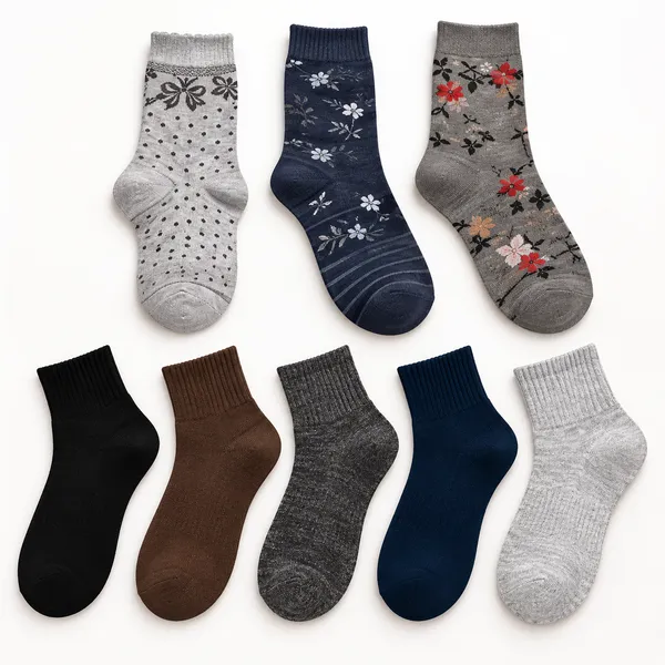 Multicolor_Cotton_Blend_Crew_Socks