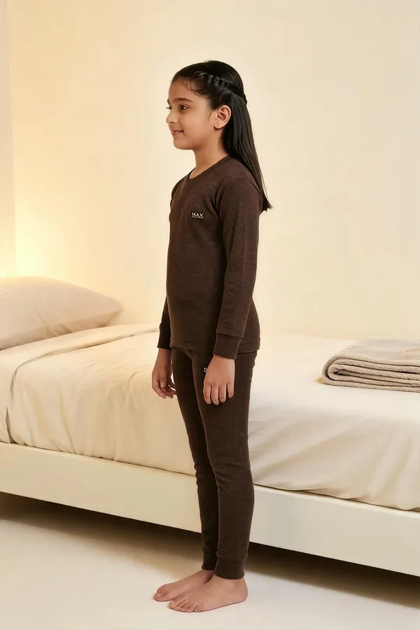Brown_Cott'S_Wool_Regular_Fit_Sleepwear_Set_For_Kids