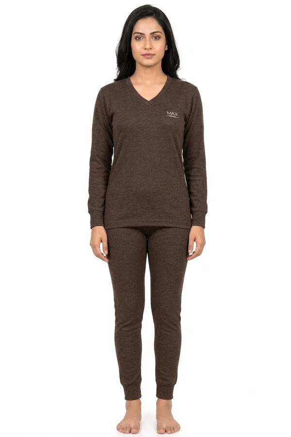 Brown_Long_Sleeve_V_Neck_Night_Suit_Set_for_Women