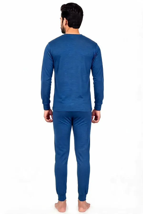 Blue_Full_Sleeve_V_Neck_Thermal_Set_For_Men