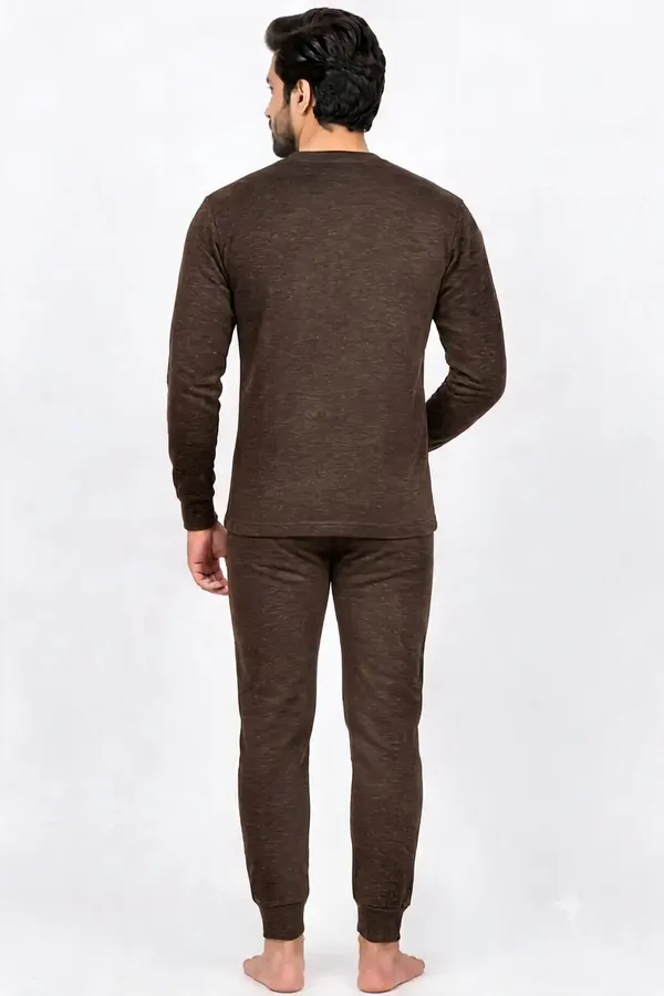 Brown_Full_Sleeve_Crew_Neck_Thermal_Set_For_Men