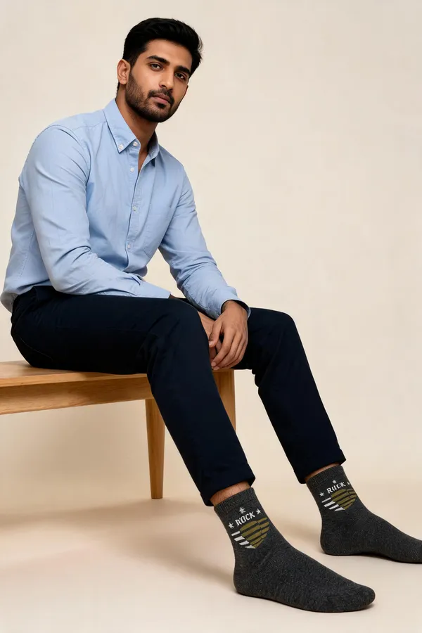 Multicolor_Cotton_Blend_Crew_Socks_For_Men